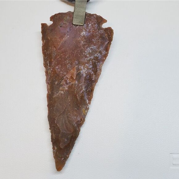 Southwestern Boho Stone Arrowhead Necklace - Picture 2 of 4